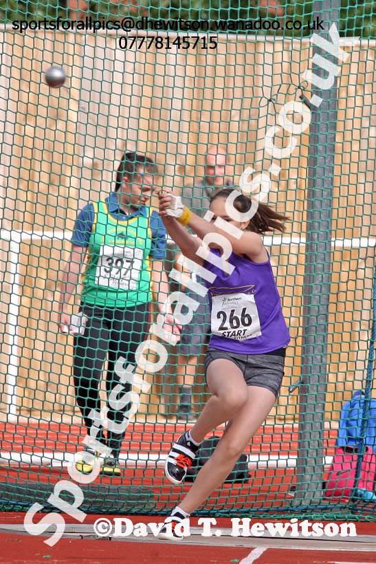 Womens under-17s hammer, Northern Under-13s, U-15s and 17s Championships. Photo: David T. Hewitson/Sports for All Pics